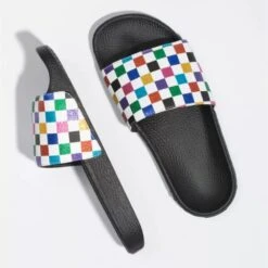 Vans Women's Glitter Slide-On In Checkerboard-Multi -Birkenstock Store 0 0 0004lgxxw 3 1100x