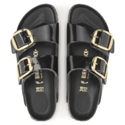 Birkenstock Women's Big Buckle Arizona Natural Leather Patent In High Shine Black 7 Birkenstock Women's Big Buckle Arizona Natural Leather Patent In High Shine Black -Birkenstock Store 1021476 4 1100x