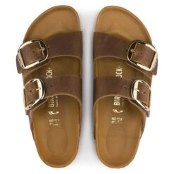 Birkenstock Women's Arizona Big Buckle Oiled Leather In Cognac (Narrow Width) -Birkenstock Store 1 0 1011073 3 1100x