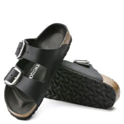 Birkenstock Women's Arizona Big Buckle Oiled Leather In Black (Narrow Width) -Birkenstock Store 1 0 1011075 4 1100x