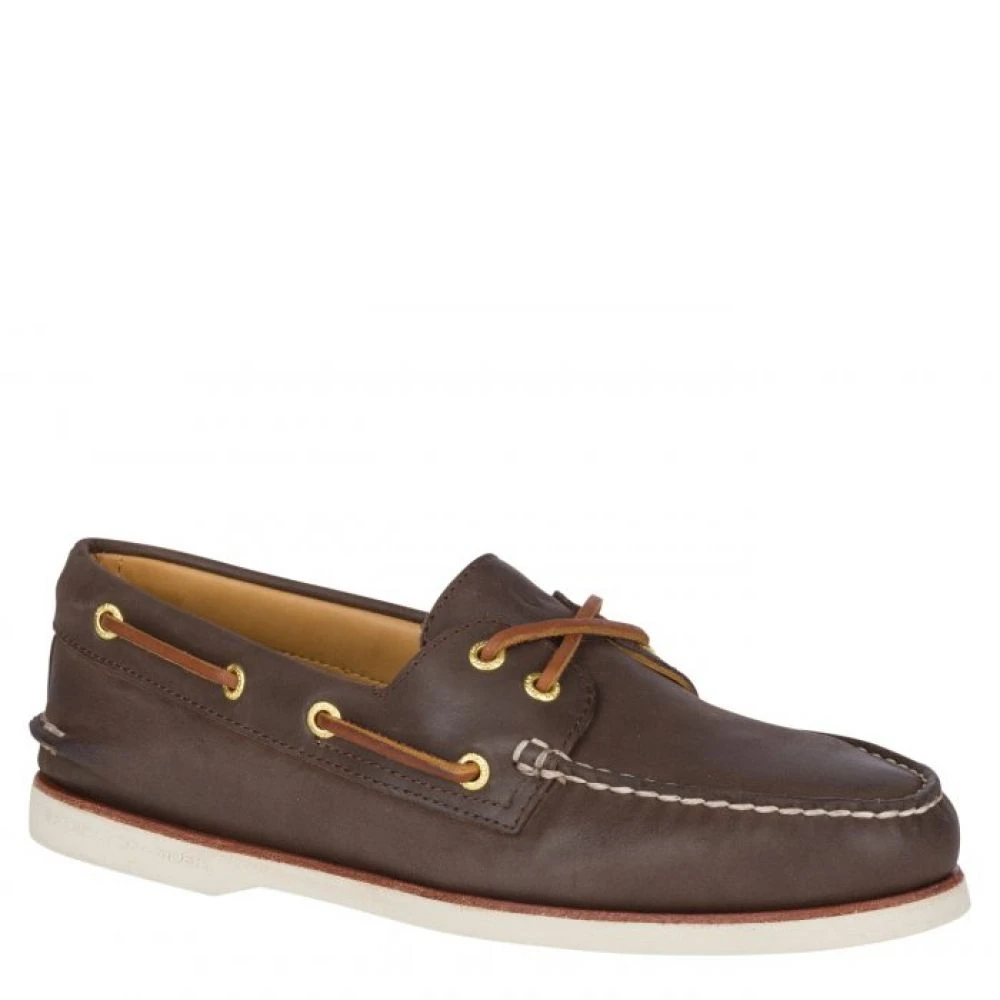 Sperry Men's Gold Cup Authentic Original 2-Eye Boat Shoe In Brown 2 Sperry Men's Gold Cup Authentic Original 2-Eye Boat Shoe In Brown - Image 2