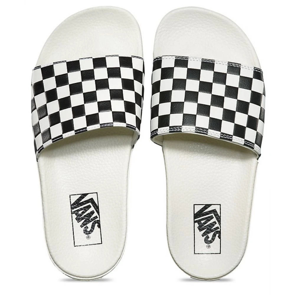 Vans Women's Slide-On In Checkerboard White/Black 1 Vans Women's Slide-On In Checkerboard White/Black