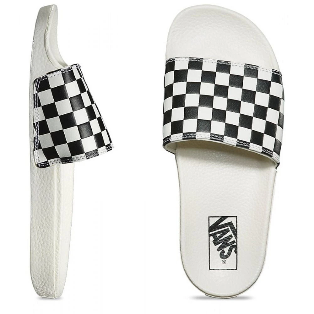 Vans Women's Slide-On In Checkerboard White/Black 3 Vans Women's Slide-On In Checkerboard White/Black - Image 3