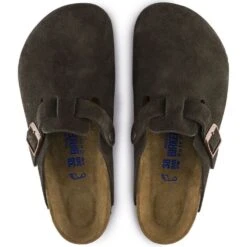 Birkenstock Men's Boston Softbed Suede Leather In Mocha -Birkenstock Store 660461 3 1100x