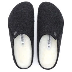 Birkenstock Women's Zermatt Shearling Wool Felt In Anthracite (Narrow Width) -Birkenstock Store BI 1015084 2095 3 1100x