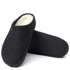 Birkenstock Women's Zermatt Shearling Wool Felt In Anthracite (Narrow Width) -Birkenstock Store BI 1015084 2095 4 1100x