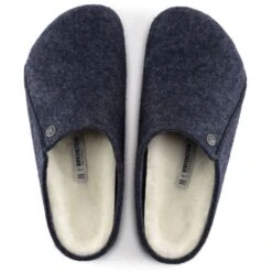 Birkenstock Men's Zermatt Shearling Wool Felt In Dark Blue -Birkenstock Store BI 1017535 2098 3 1100x