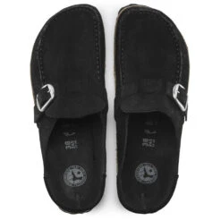 Birkenstock Buckley Suede Leather In Black (Narrow Width) -Birkenstock Store BI 1017826 2073 4 1100x