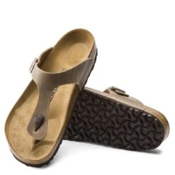 Birkenstock Women's Gizeh Oiled Leather In Tobacco Brown -Birkenstock Store BI 943811 634W 3 1100x