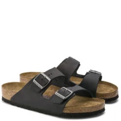 Birkenstock Arizona Softbed Oiled Leather In Black -Birkenstock Store b i birkenstock arizona softbed oiled leather black 752481 3 1100x
