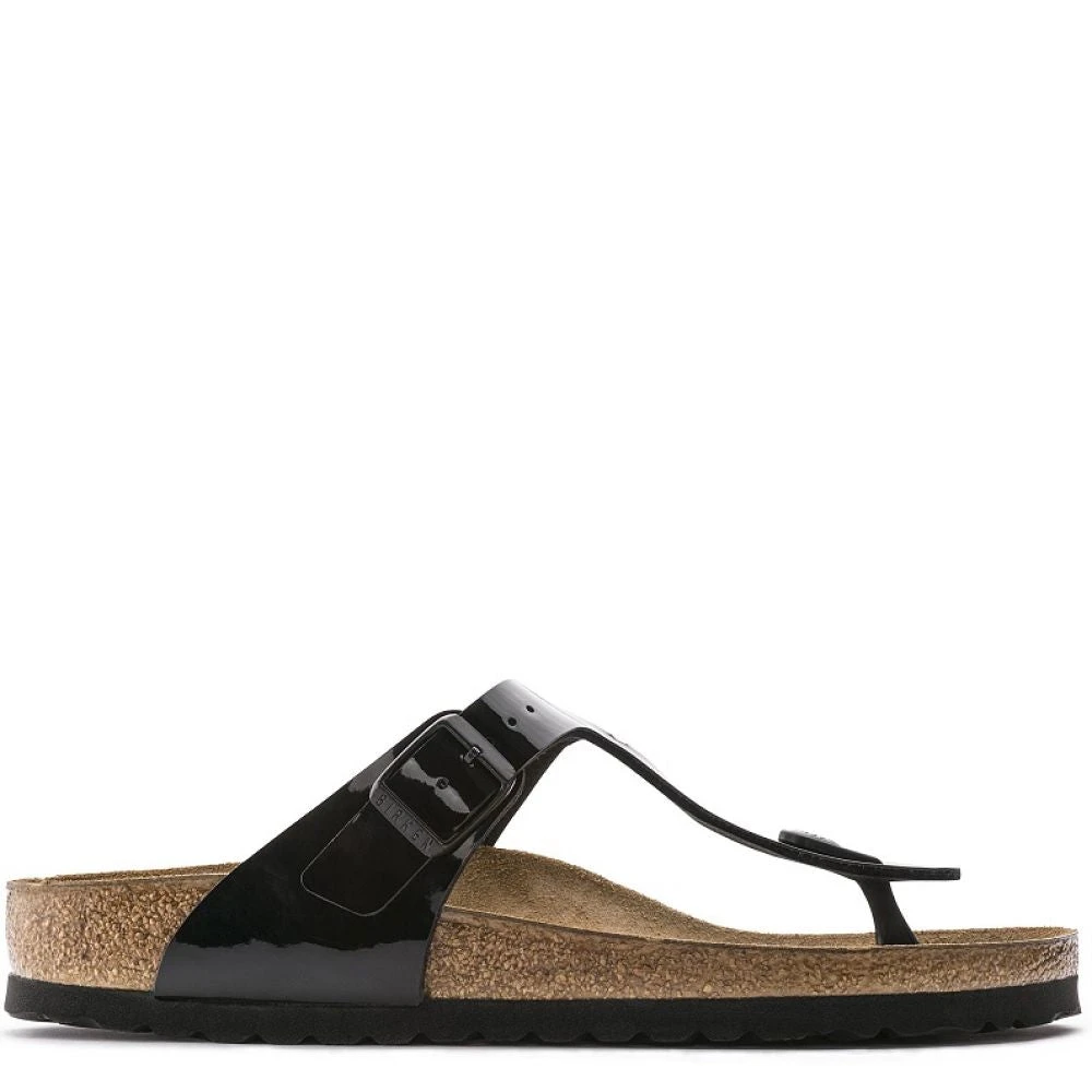 Birkenstock Gizeh Birko-Flor Patent In Black 1 Birkenstock Gizeh Birko-Flor Patent In Black