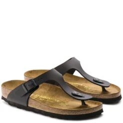 Birkenstock Gizeh Birko-Flor In Black -Birkenstock Store b i birkenstock gizeh birko flor black 43693 3 1100x