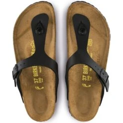 Birkenstock Gizeh Birko-Flor In Black -Birkenstock Store b i birkenstock gizeh birko flor black 43693 4 1100x
