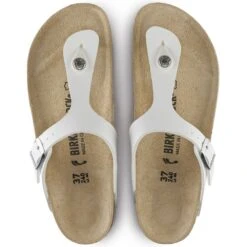 Birkenstock Gizeh Birko-Flor In White -Birkenstock Store b i birkenstock gizeh birko flor white 43733 4 1100x