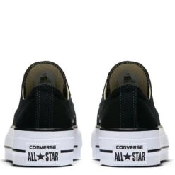 Converse Women's Chuck Taylor All Star Lift Low Top In Black -Birkenstock Store c o convers chuck taylor all star lift low top black 560250c 6 1100x