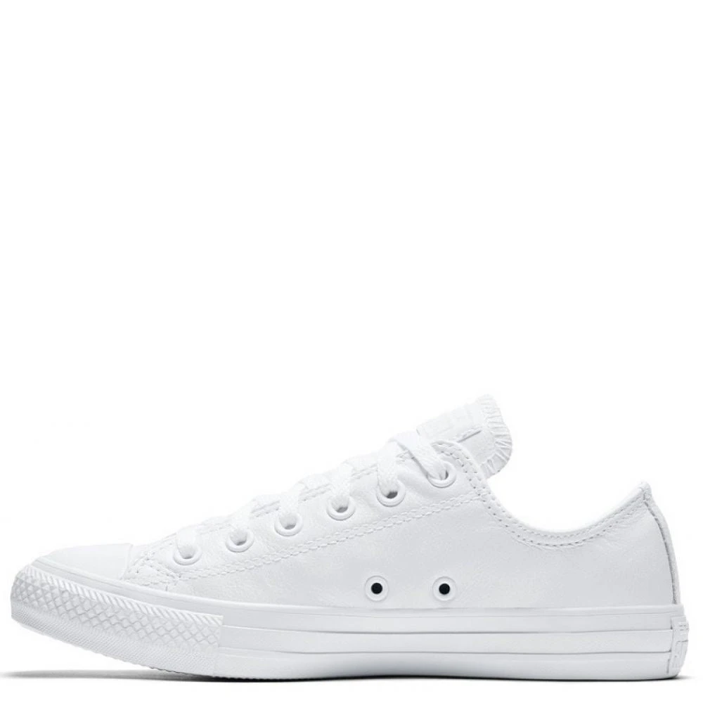 Converse Chuck Taylor All Star Mono Leather Low Top In White Monochrome 2 Converse Chuck Taylor All Star Mono Leather Low Top In White Monochrome - Image 2