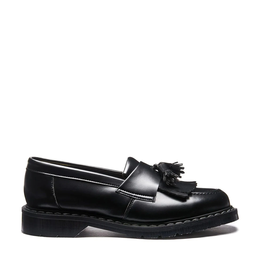 Solovair Vegan Tassel Loafer In Black Hi-Shine 1 Solovair Vegan Tassel Loafer In Black Hi-Shine