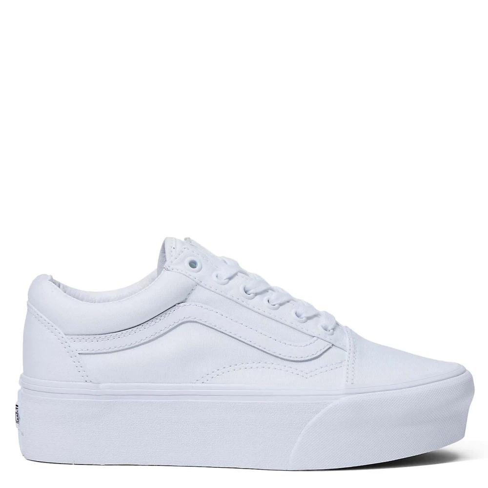 Vans Women's Old Skool Stackform In True White 1 Vans Women's Old Skool Stackform In True White